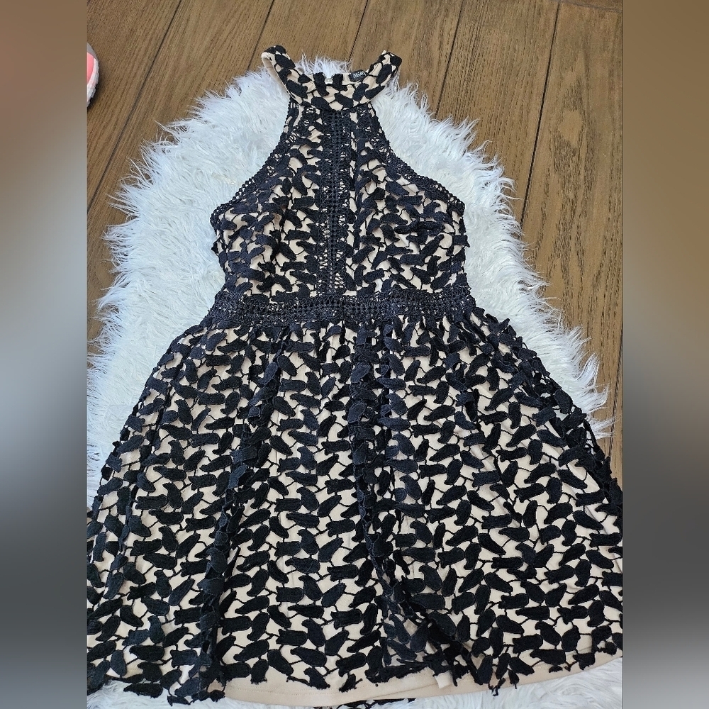 Elegant Black Lace Dress